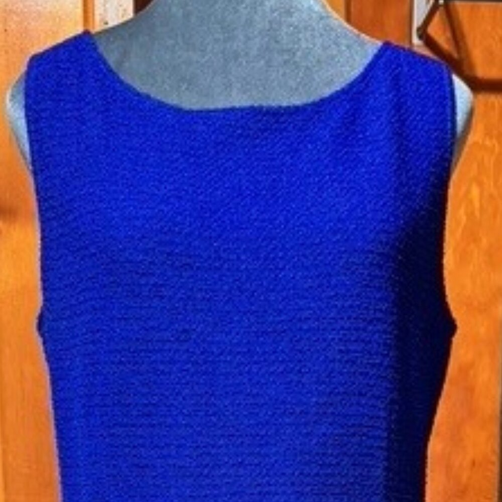 St. John Royal Blue Dress & Jacket